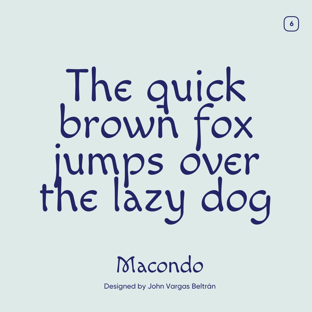 Google Font Display Macondo