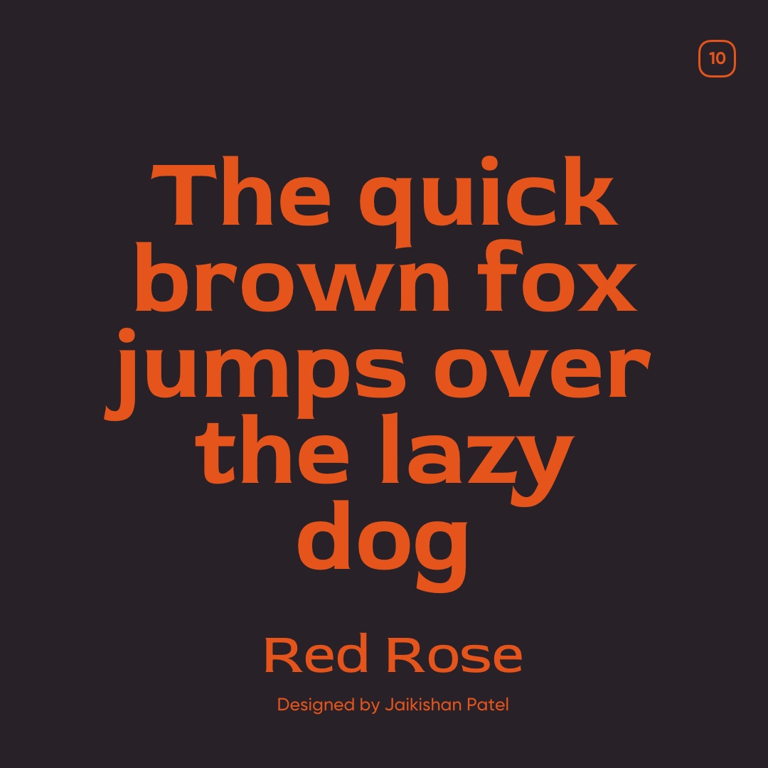 Google Font Display Red Rose