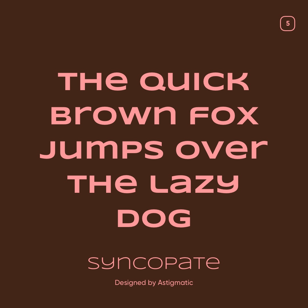 Google Font Display Syncopate