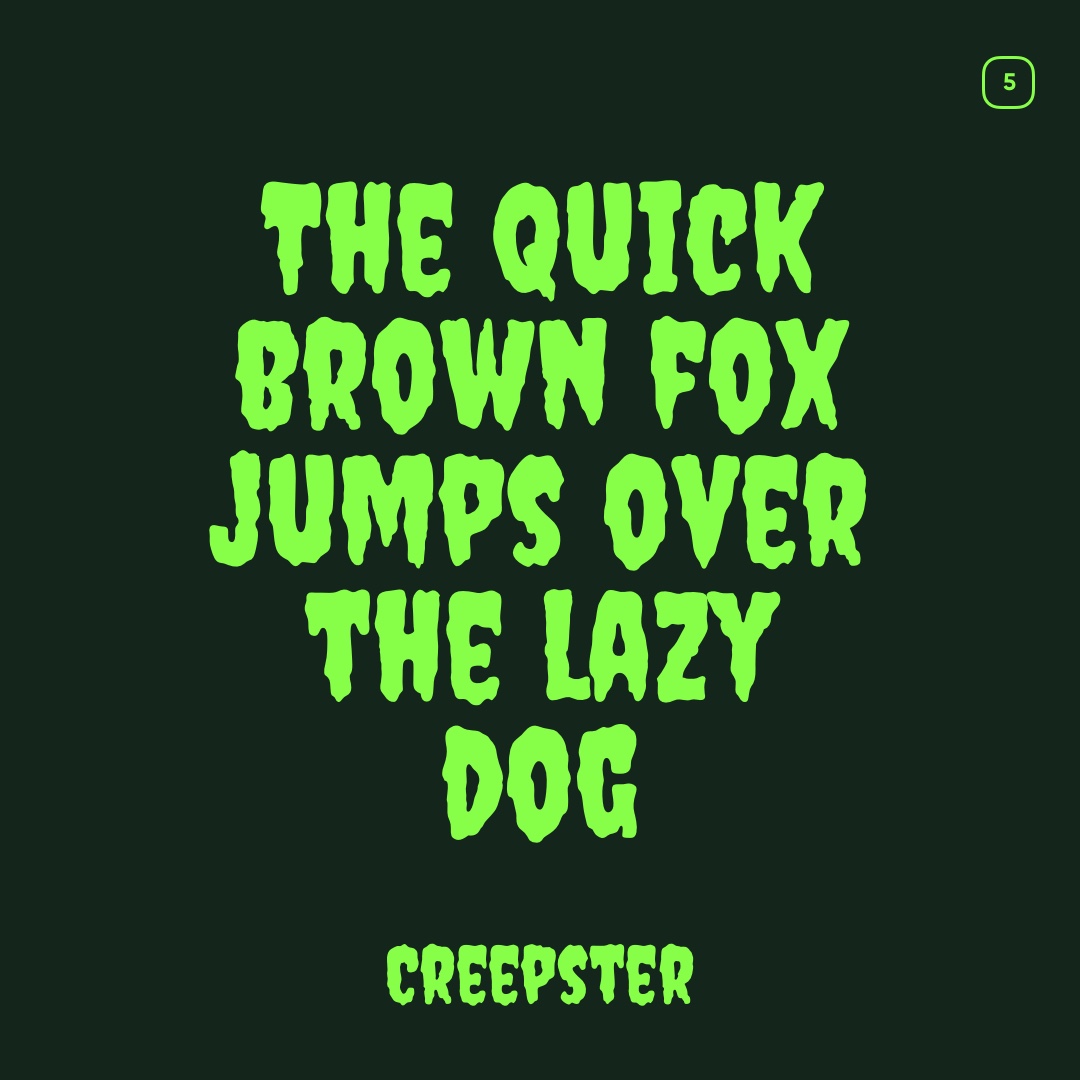 Google Font Halloween Creepster
