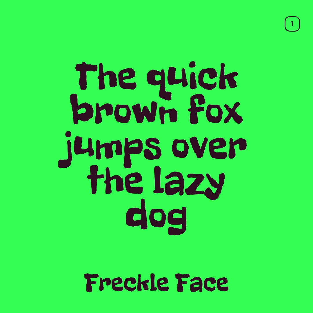 Google Font Halloween Freckle Face