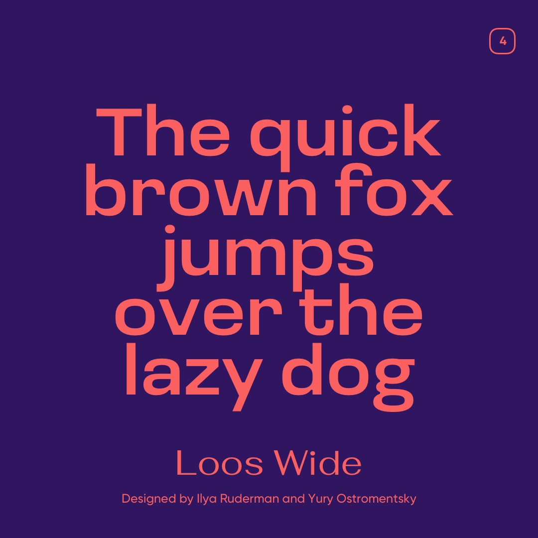 Loos Wide Font